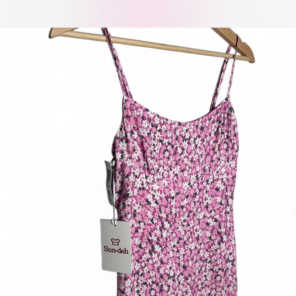 NWT Aritzia Pink Floral Dress - Picture 2 of 8